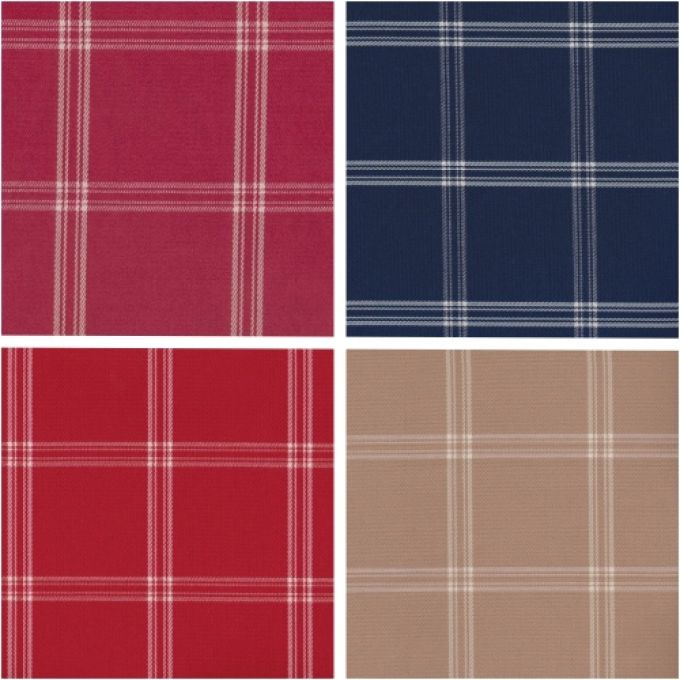 Möbeltyg KAPTEN RUTA -  5 färger