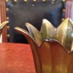 Paret värmeljushållare - grönt glas