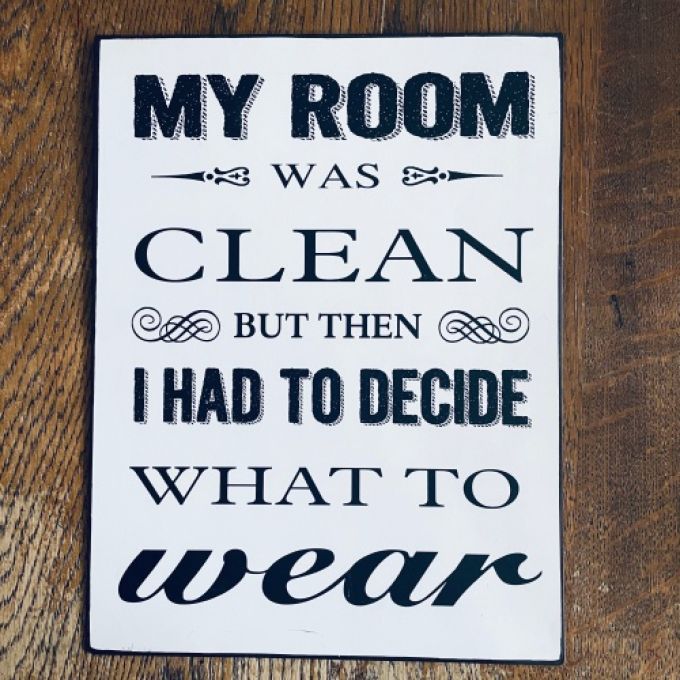 Skylt metall My room