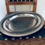 Stor oval bricka rostfritt stål