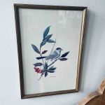 Tavla träram fågel