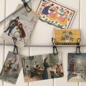 Vykort - Julhälsningar - set med 6 st