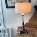 Skärm oval crèmevit