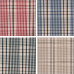 Möbeltyg NAVY RUTA -  4 färger