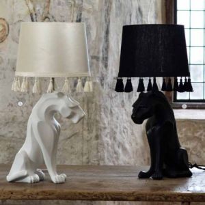 Lampfot Keramik PANTHER - två färger