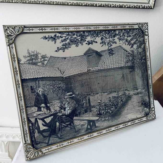 Ram dekorativ – motiv "Ett kafé vid Drottninggatan"