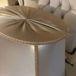 Lampskärm Engelsk - Oval - Slät Satin - 8 storlekar - 6 färger - flera kantband
