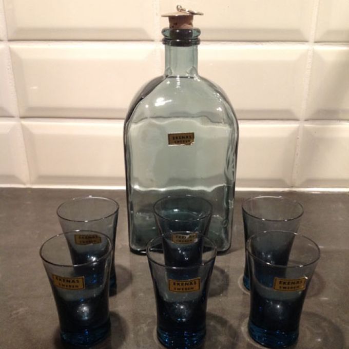 Karaff m 6 glas - Ekenäs