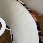 Lampskärm svart blommig