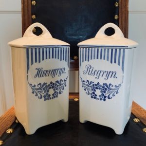 Paret Porslinsburkar Stora