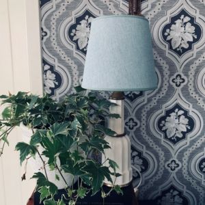 TILLFÄLLE: Lampskärm LINDA - Turkos - 2 storlekar