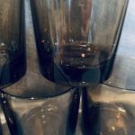 Set med 6 Luminarc rökfärgade glas