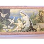 Papperstavla - Jesus och Maria