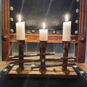 Ljusstake 3 ljus gärdsgård