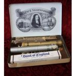 Cigarrask plåt m cigarrer