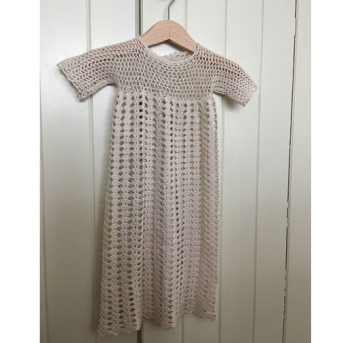 Handvirkad Dopklänning