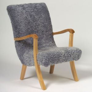 Lillaugust Barnfåtölj Fårskinn