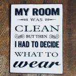 Skylt metall My room