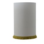 Lampskärm Carolin Cylindrisk med frans - 2 storlekar - 2 färger - flera fransfärger