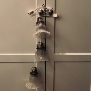 Set med 3 st fönsterlampor - ny el