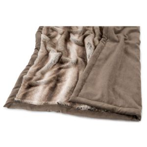 Pläd Konstpäls Grey Rabbit