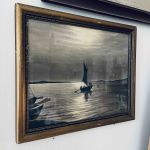 Metallram med äldre etsning