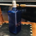 Whiskeyflaska m snapskork i nysilver