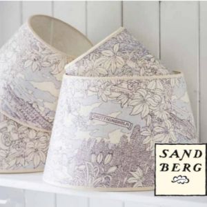 Lampskärm Drottningholm - tyg Sandberg - 7 storlekar