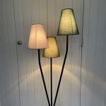 3-armad golvlampa 60-tal