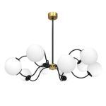 Octopus Svart Mässing med opalglaskupor