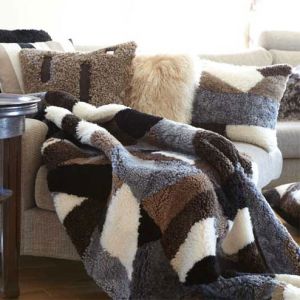 Mighty Fårskinnspläd / Överkast Spillbitar