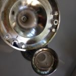 Paret ljusstakar metall