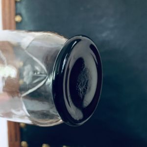 Liten glasburk m lock