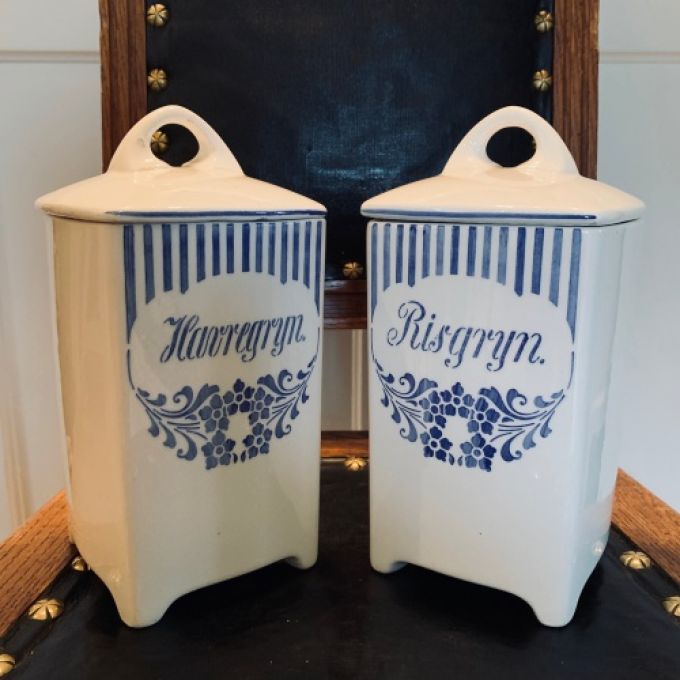 Paret Porslinsburkar Stora