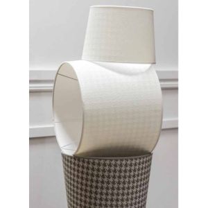 Lampskärm Hundtandsmönster - 10 storlekar - 2 färger