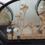 Set med fyra kinesiska bordstavlor