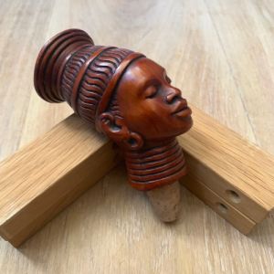 Handsnidad träkork - Afrikansk Kvinna