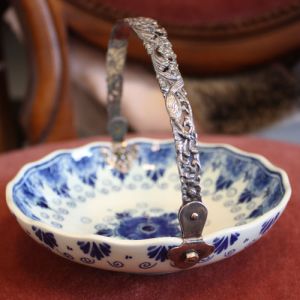 Liten Porslinsskål m handtag - Delft