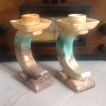 Paret ljusstakar Art Nouveau