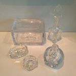 Set med glasförvaring