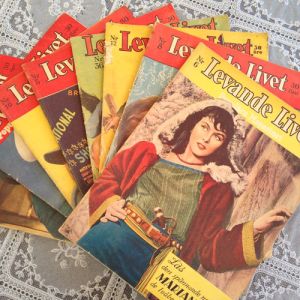 Set med tidningar "Levande Livet"