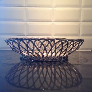 Skål "flätad" metall