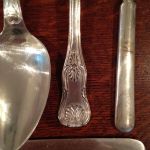 Bestick Nysilver - Skedar 4 st Smörknivar 4 st