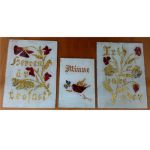 Små antika minnestavlor