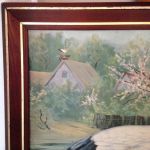 Skolplansch Stork Inramad