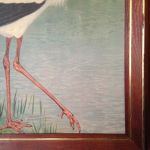 Skolplansch Stork Inramad