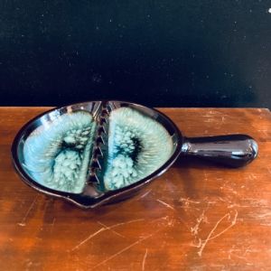 Glaserat fat m handtag