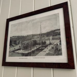 Tavla Tryck Utsigt uppifrån slussarna